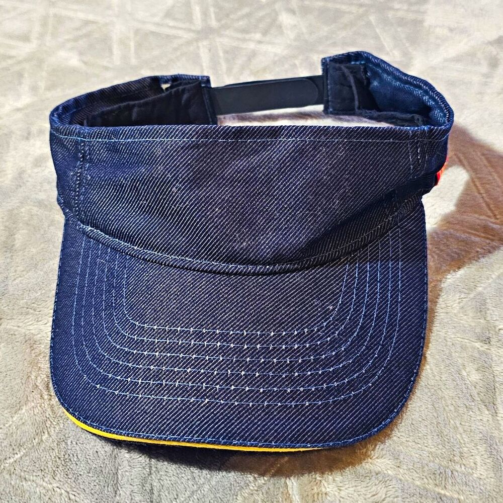 McDonald's Navy Blue Uniform Visor Hat Adjustable Snapback One Size